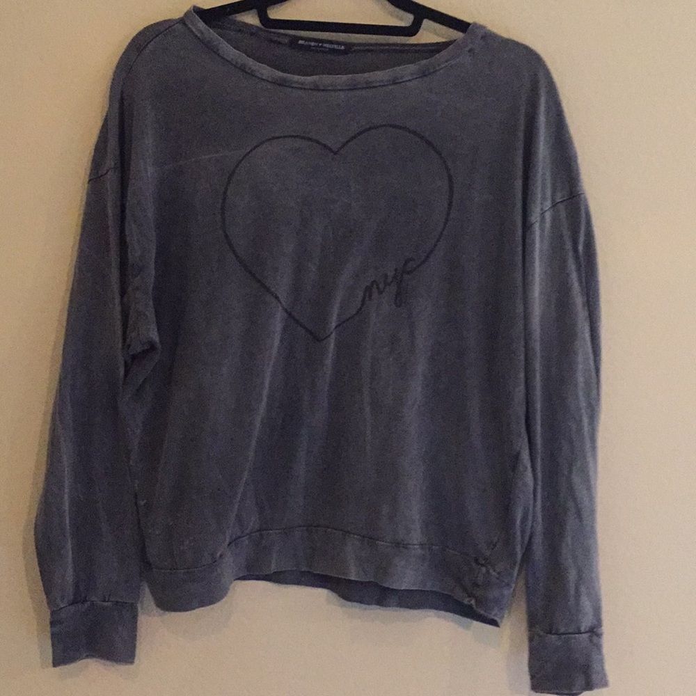 Brandy Melville Grey NYC Sweatshirt